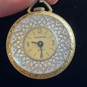 Lucerne Vintage Pocket Watch!!! Working